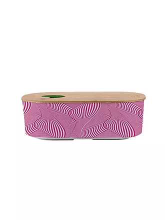 CHIC.MIC | Frischhaltedose bioloco plant lunchbox oval Tropical Leaves | rosa