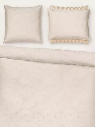 CHRISTIAN FISCHBACHER | Jacquard Deckenbezug FIORI PASTELLO 140x200cm Ivory | rosa