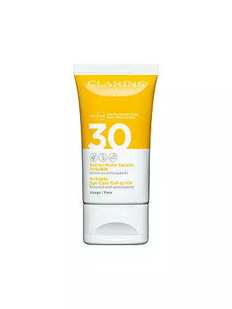 CLARINS | Sonnenpflege - Gel-en-Huile Solaire Invisible Visage UVB/UVA 30 50ml | keine Farbe