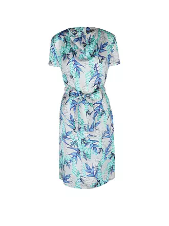CLAUS TYLER | Abendkleid AUSTRIAN EMBROIDERY PRINT FLORAL | türkis
