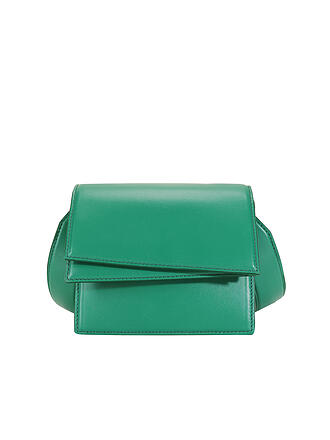 CLOSED | Ledertasche - Umhängetasche XSmall | grün