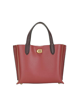 COACH | Ledertasche - Mini Tote Bag WILLOW TOTE 24 | dunkelblau