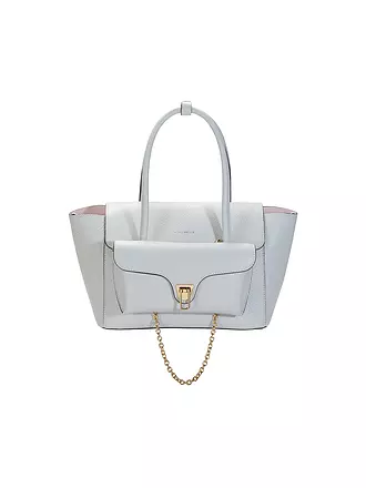 COCCINELLE | Ledertasche - Shopper DOBBLE BEAT | hellblau