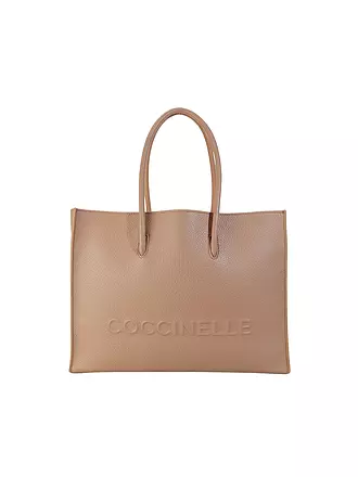 COCCINELLE | Ledertasche - Tote Bag COCCINELLEMYRTHA MAXI LOG | camel