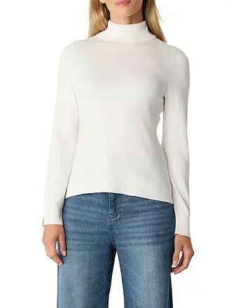 COMMA | Rollkragenpullover | weiss
