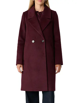 COMMA | Wollmantel | dunkelrot
