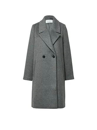 COMMA | Wollmantel | grau