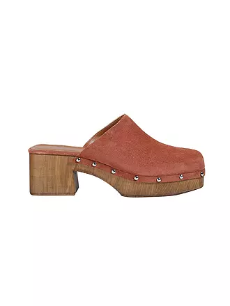 COPENHAGEN | Pantoletten - Clogs SUEDE | hellbraun