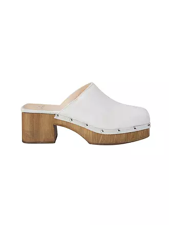 COPENHAGEN | Pantoletten - Clogs SUEDE | creme