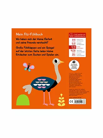 COPPENRATH VERLAG | Mein Filz-Fühlbuch: Kuckuck, kleiner Elefant! | keine Farbe
