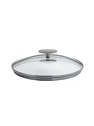 CRISTEL FRANCE | Glasdeckel mit Metallrand Platine 32cm Glas | 