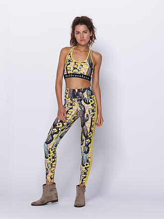 DELICATELOVE | Yoga Leggings Nadi Cactus | blau