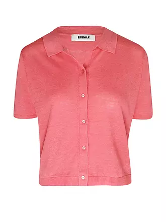 ECOALF |  Leinen Stickjacke JUNIPERALF | pink