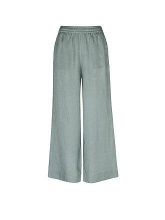 ECOALF | Leinenhose  wide leg MOSAALF | schwarz
