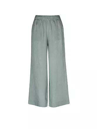 ECOALF | Leinenhose  wide leg MOSAALF | schwarz