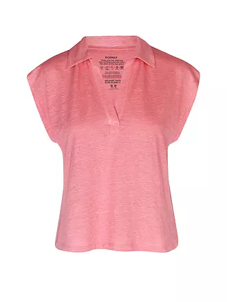 ECOALF | Leinenpoloshirt BRAGANZAALF | pink