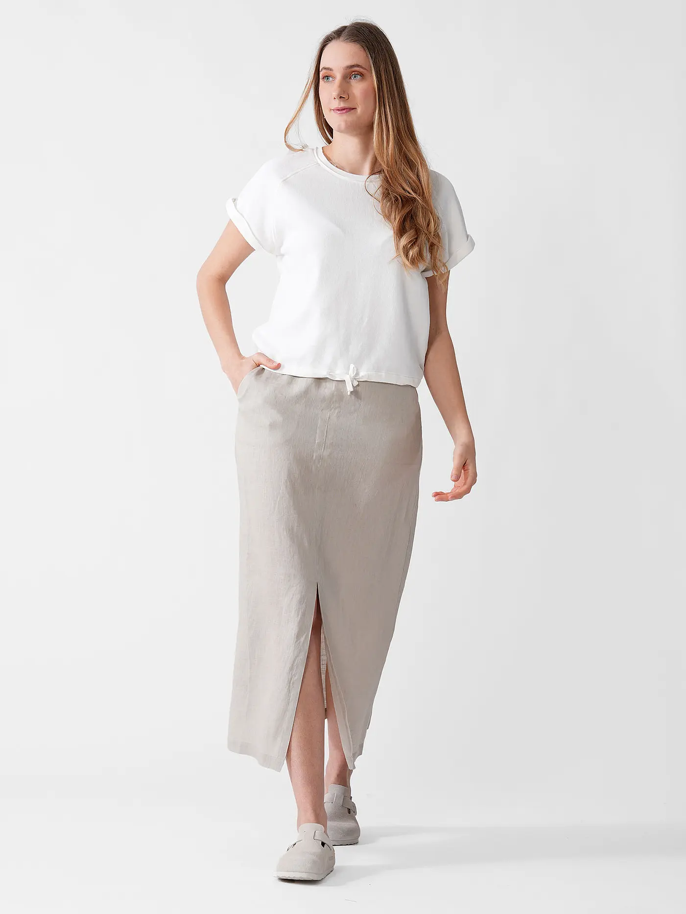 ECOALF | Leinenrock | beige