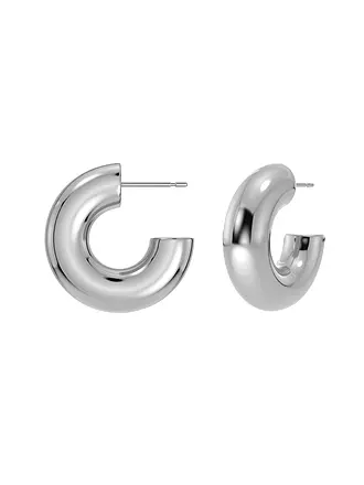 EDBLAD | Creolen CHUNKY CREOLES Small Steel | gold