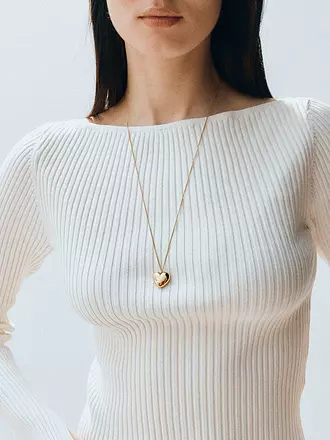EDBLAD | Halskette BARLEY NECKLACE Large Steel | gold