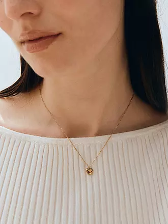 EDBLAD | Halskette BARLEY NECKLACE Steel | gold