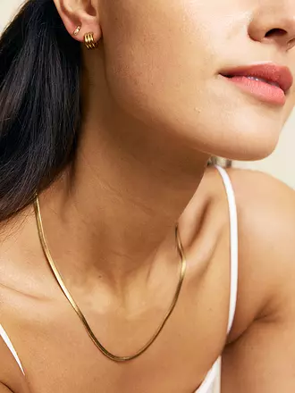 EDBLAD | Halskette CHAIN HERRINGBONE Steel | gold