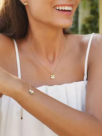 EDBLAD | Halskette LUCKY NECKLACE Steel | gold
