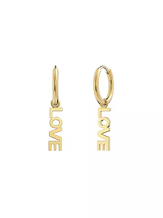 EDBLAD | Ohrringe LOVE HOOPS Steel | gold