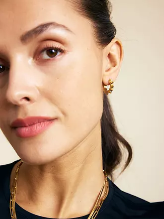 EDBLAD | Ohrringe PEAK HOOPS ICON Large Gold | silber