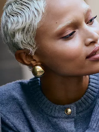 EDBLAD | Ohrstecker BEAD STUDS Maxi Gold | silber
