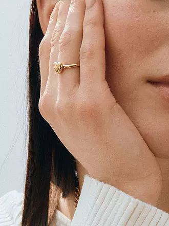 EDBLAD | Ring BARLEY Steel | gold