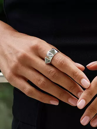 EDBLAD | Ring PEAK RIVET Steel | gold