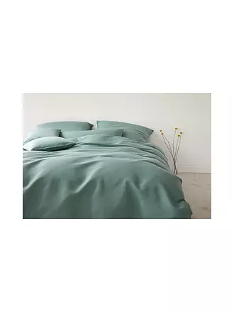 ELEGANTE | Halbleinen Bettwäsche Breeze 70x90cm/140x200cm Flieder | petrol