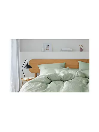 ELEGANTE | Halbleinen Bettwäsche Breeze 70x90cm/140x200cm Flieder | hellgrün
