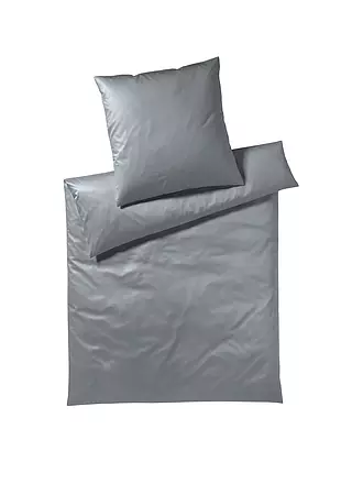 ELEGANTE | Jersey Bettwäsche SOLID 70x90cm / 140x200cm Graphit | weiss