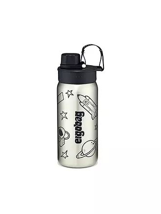 ERGOBAG | Edelstahl Trinkflasche 0,5L Black | grün