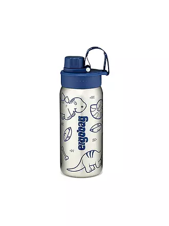 ERGOBAG | Edelstahl Trinkflasche 0,5L Lila | blau