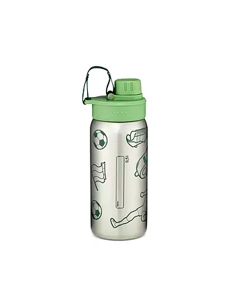 ERGOBAG | Edelstahl Trinkflasche Schwarz | grün