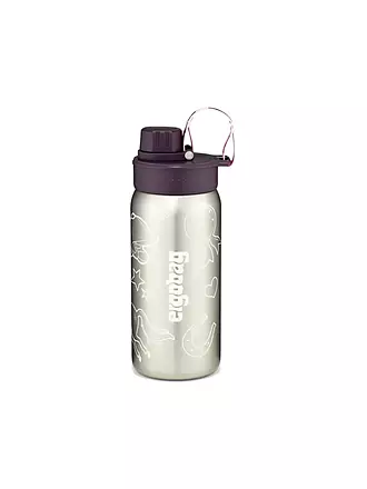 ERGOBAG | Edelstahl Trinkflasche Schwarz | lila