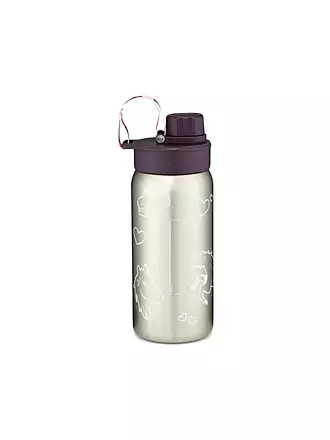 ERGOBAG | Edelstahl Trinkflasche Schwarz | lila