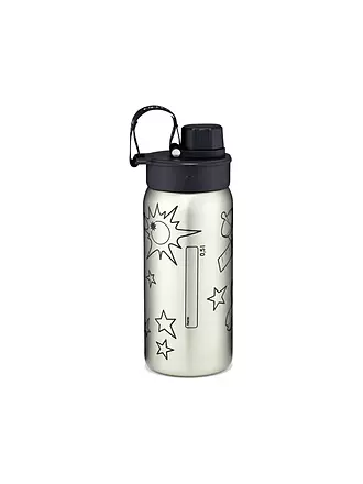 ERGOBAG | Edelstahl Trinkflasche Schwarz | grün