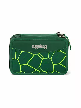 ERGOBAG | Federpenal - Maxi Mäppchen - BlütenzauBär | dunkelgrün