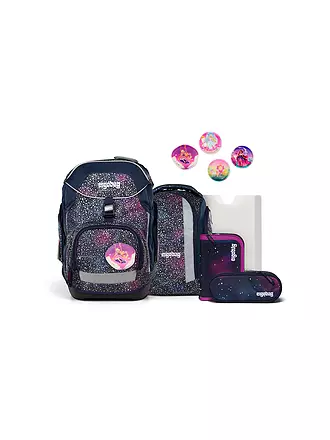 ERGOBAG | Schulrucksack Set 6tlg Pack Bärlaxy | dunkelblau