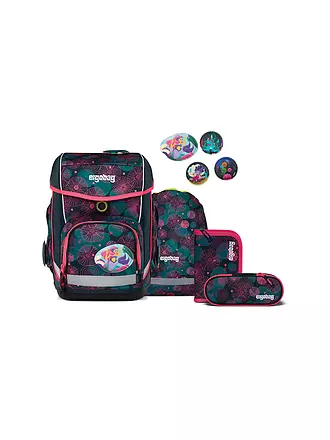 ERGOBAG | Schulrucksack-Set 5tlg. Cubo KorallenBär | schwarz