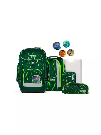 ERGOBAG | Schulrucksack-Set 6tlg.  Maxi Bärtastisch | grün