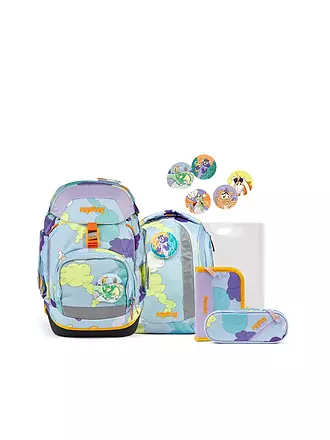 ERGOBAG | Schultaschen Set 5tlg Pack Tagträum Bär | hellblau