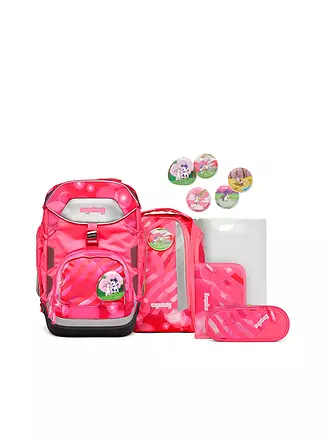 ERGOBAG | Schultaschen Set 6 tlg Pack KuntBärbuntes Einhorn | pink