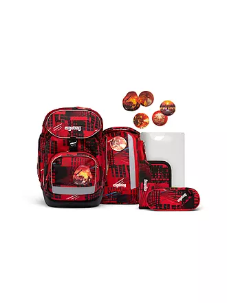 ERGOBAG | Schultaschen Set 6tlg PACK - Sternzauberbär | rot