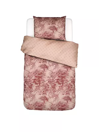 ESSENZA | Satin Bettwäsche 70x90cm / 140x200cm Aurelie Darling Pink | beige