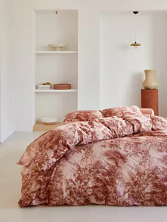 ESSENZA | Satin Bettwäsche 70x90cm / 140x200cm Aurelie Darling Pink | beige