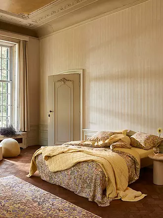 ESSENZA | Satin Bettwäsche 70x90cm / 140x200cm Ophelia Sahara Sun | camel